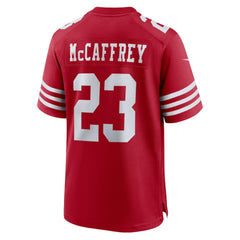 Christian McCaffrey San Francisco 49ers Game Player Jersey - Scarlet Jerseys