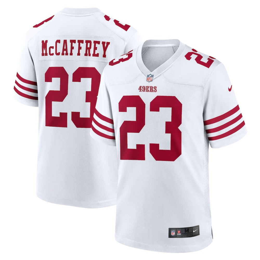 Christian McCaffrey San Francisco 49ers Game Player Jersey - White Jerseys