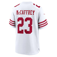 Christian McCaffrey San Francisco 49ers Game Player Jersey - White Jerseys