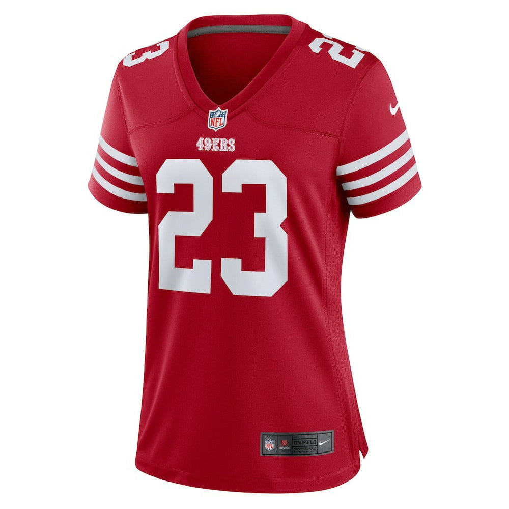 Christian McCaffrey San Francisco 49ers Women's Player Jersey - Scarlet Jerseys