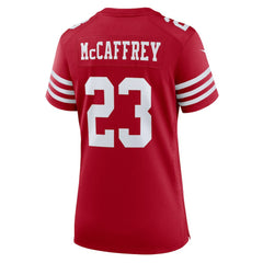 Christian McCaffrey San Francisco 49ers Women's Player Jersey - Scarlet Jerseys