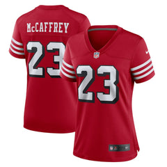Christian McCaffrey San Francisco 49ers Women's Player Jersey - Scarlet Jerseys
