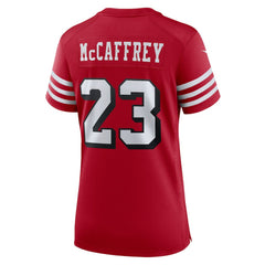 Christian McCaffrey San Francisco 49ers Women's Player Jersey - Scarlet Jerseys