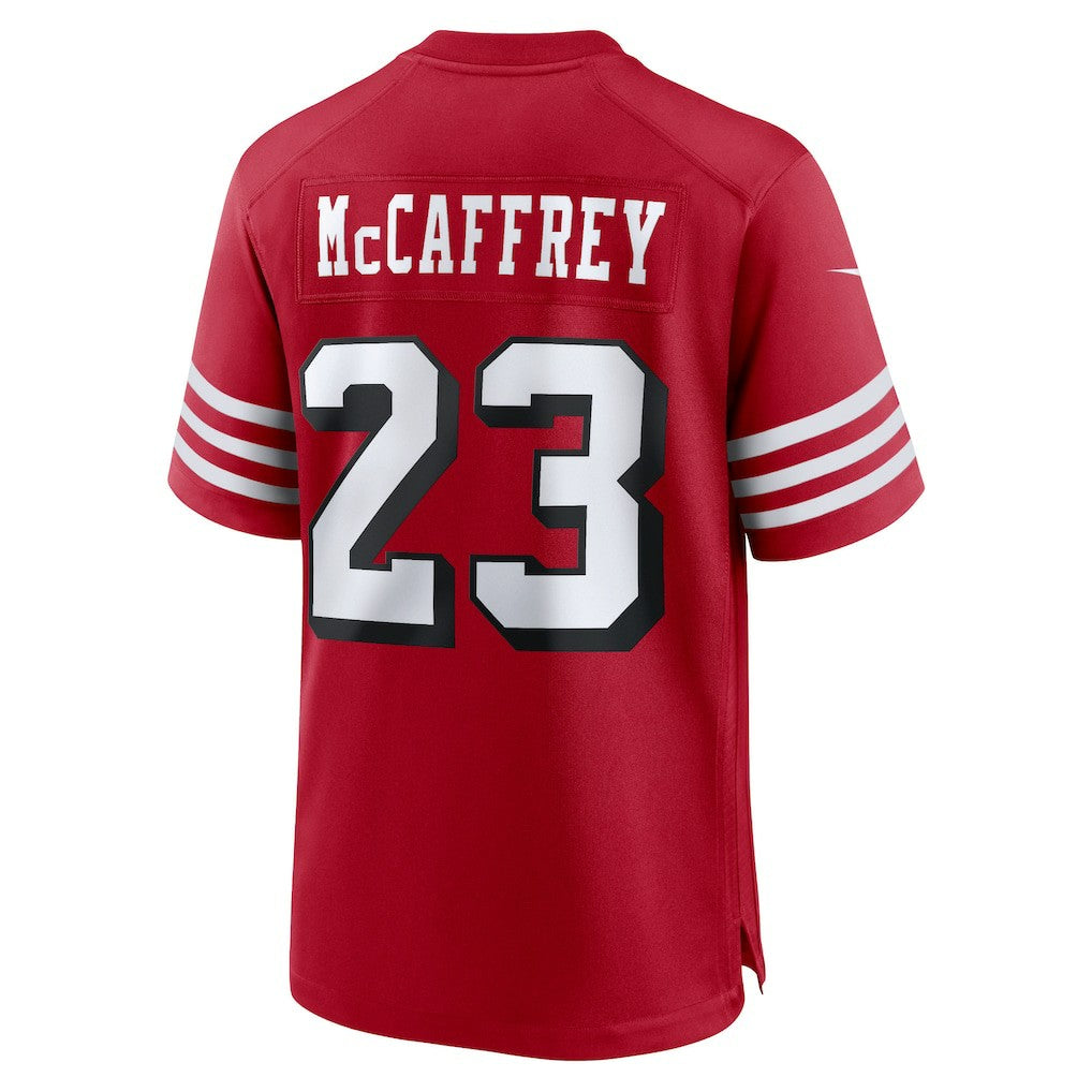 Christian McCaffrey San Francisco 49ers Alternate Game Player Jersey - Scarlet Jerseys