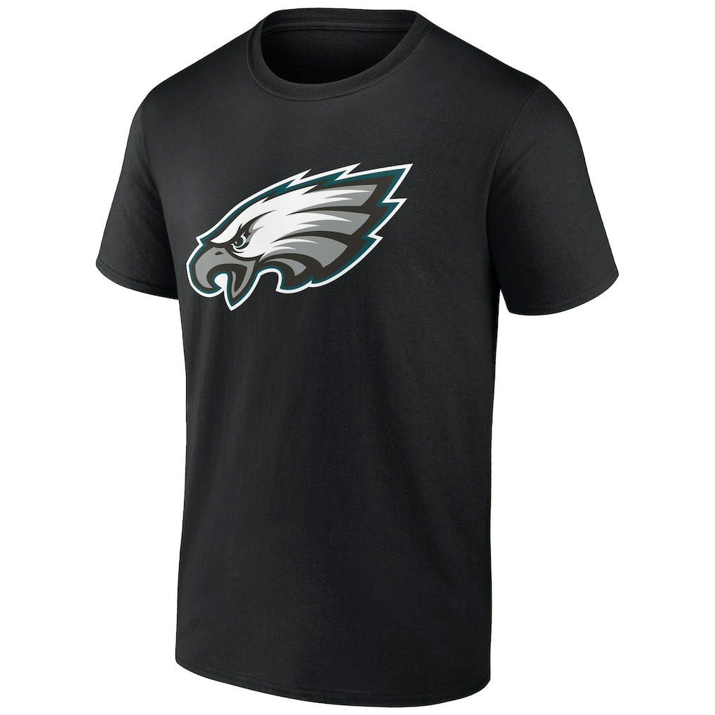 Jalen Hurts Philadelphia Eagles Icon Player Name & Number T-Shirt - Black T-shirts