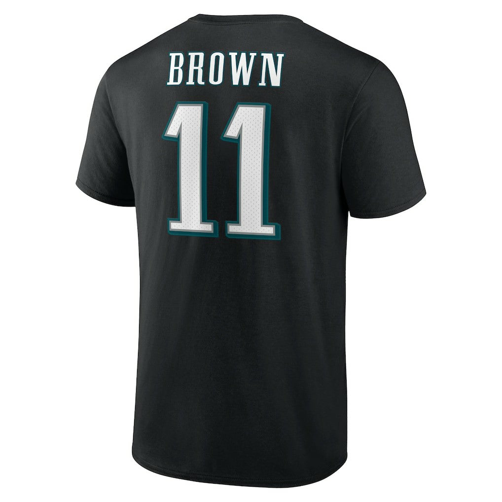A.J. Brown Philadelphia Eagles Icon Player Name & Number T-Shirt - Black T-shirts