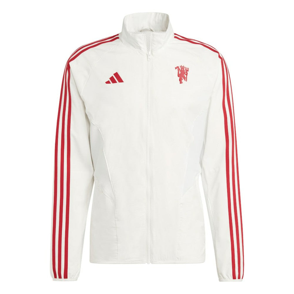 Manchester United 2023/24 Anthem Full-Zip Jacket White - Adidas
