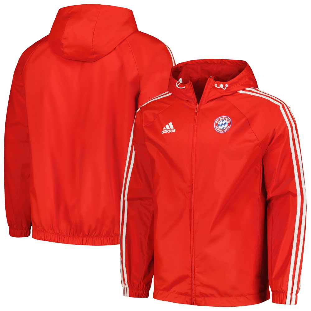 Bayern Munich 2023/24 DNA Raglan Full-Zip Windbreaker Red - Adidas for sale