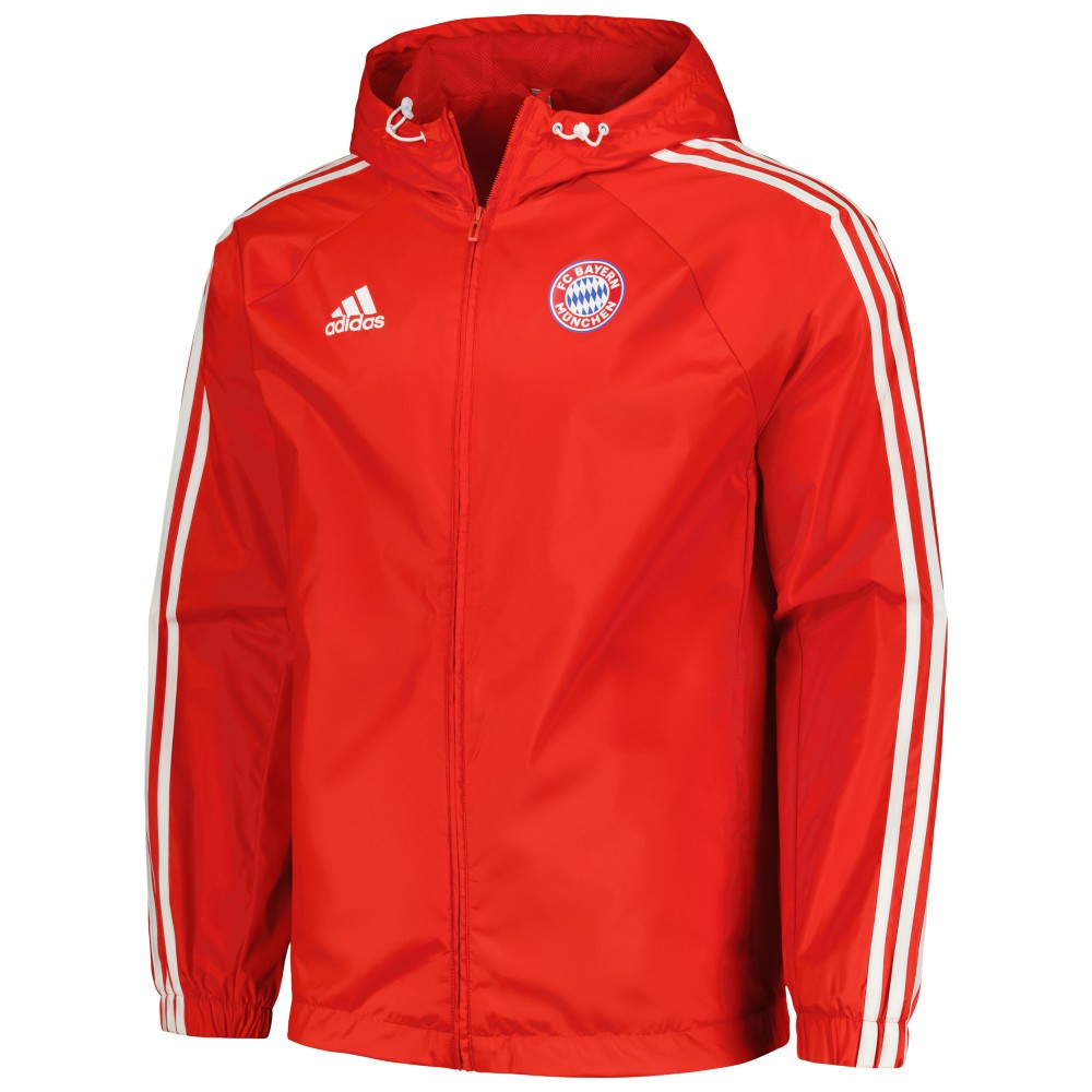 Bayern Munich 2023/24 DNA Raglan Full-Zip Windbreaker Red - Adidas for sale