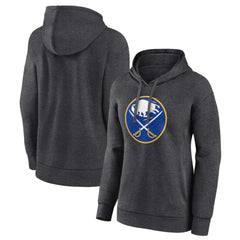 Buffalo Sabres Women's Primary Logo Pullover Hoodie - Charcoal | US 5220948