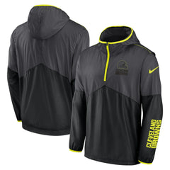 Cleveland Browns Volt Hoodie Half-Zip Jacket - Anthracite Hoodies