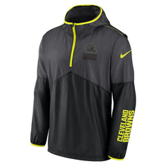 Cleveland Browns Volt Hoodie Half-Zip Jacket - Anthracite Hoodies