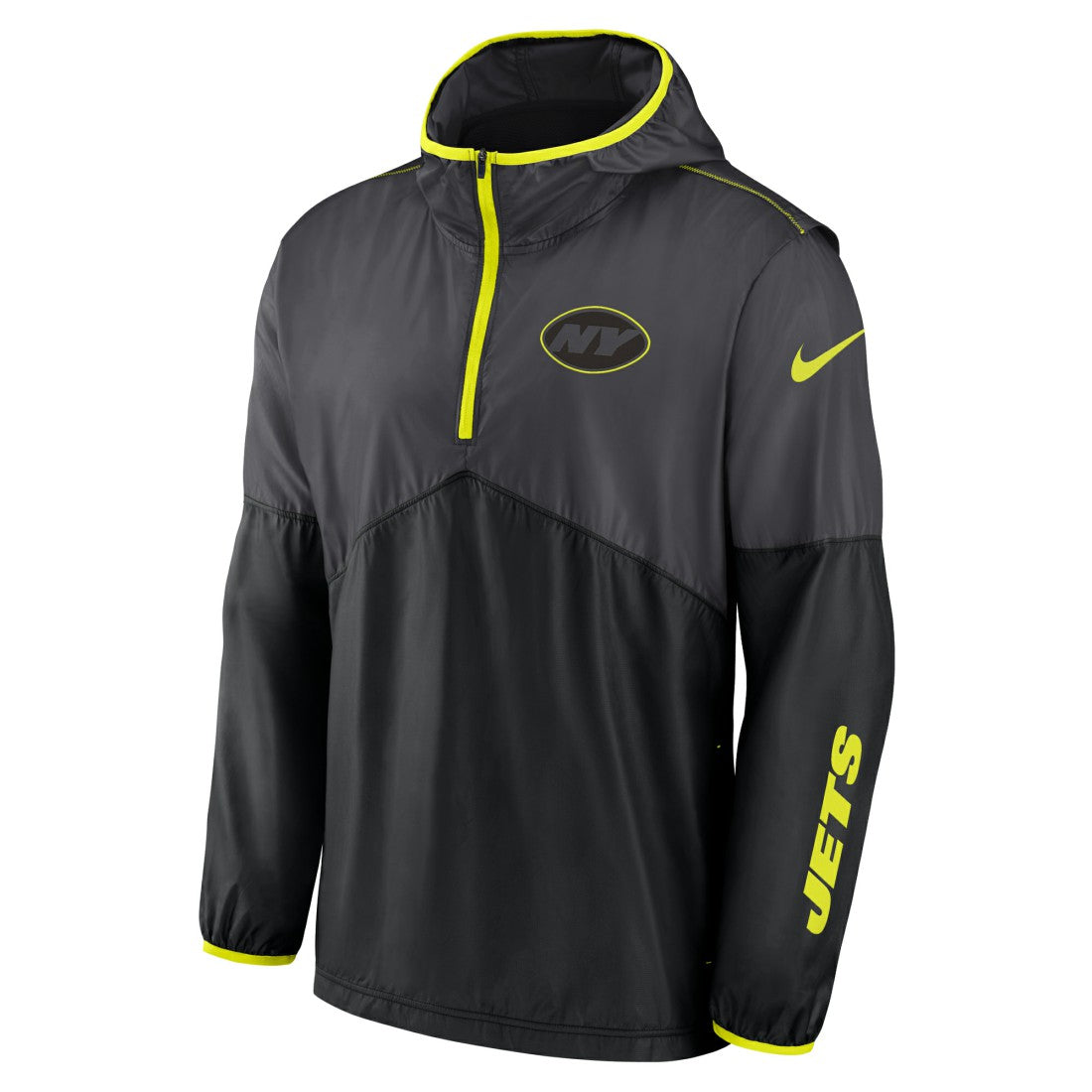 New York Jets Volt Hoodie Half-Zip Jacket - Anthracite Hoodies