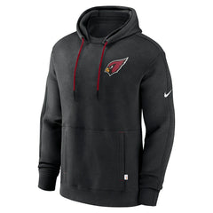 Arizona Cardinals Layered Logo Statement Pullover Hoodie - Black Hoodies