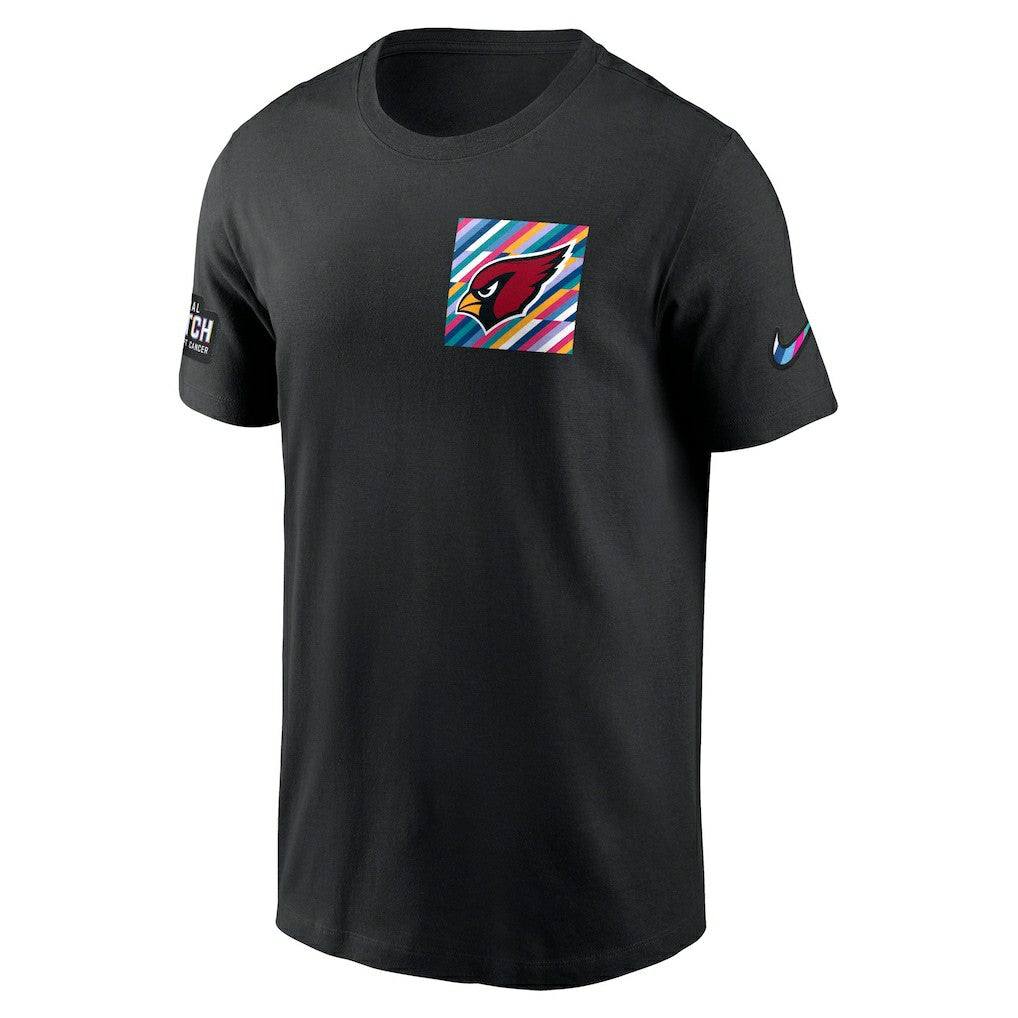 Arizona Cardinals Crucial Catch Sideline Tri-Blend T-Shirt - Black T-shirts