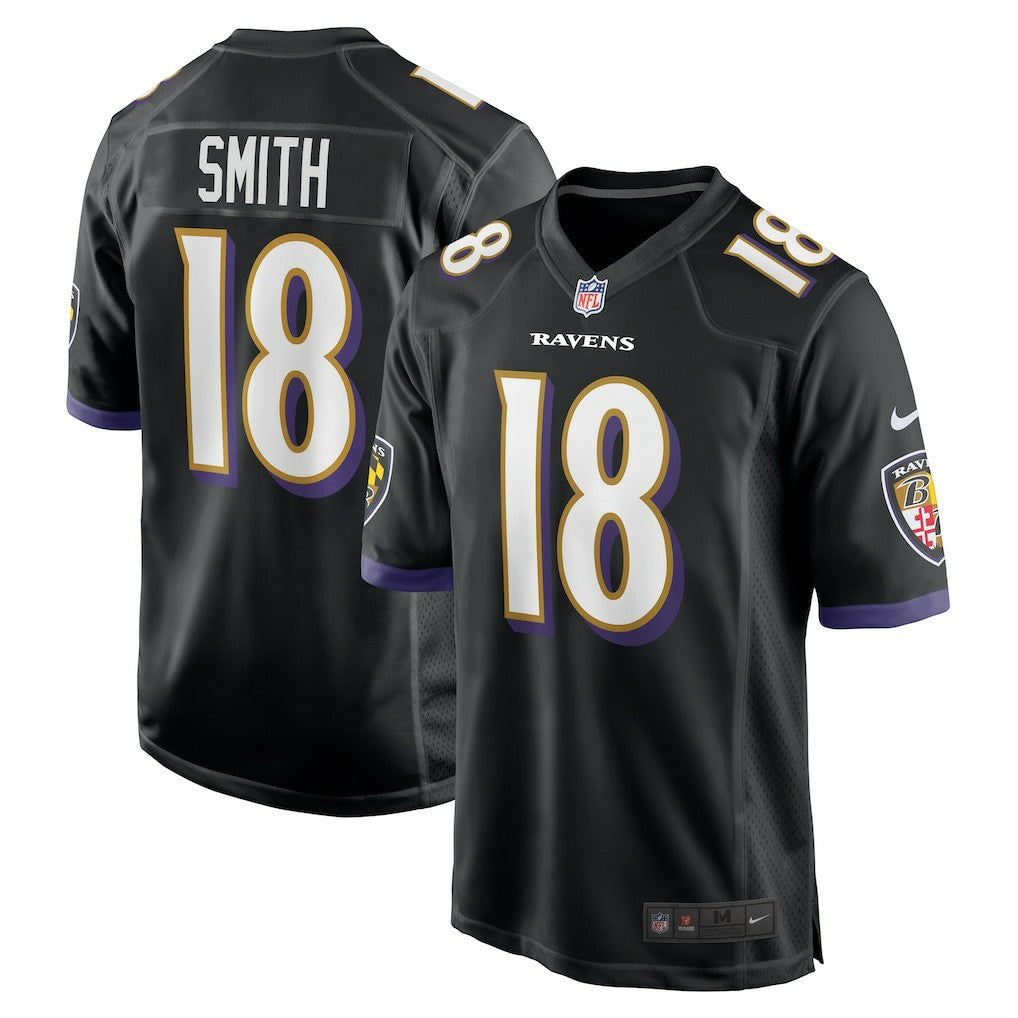 Roquan Smith Baltimore Ravens Alternate Game Jersey - Black Jerseys