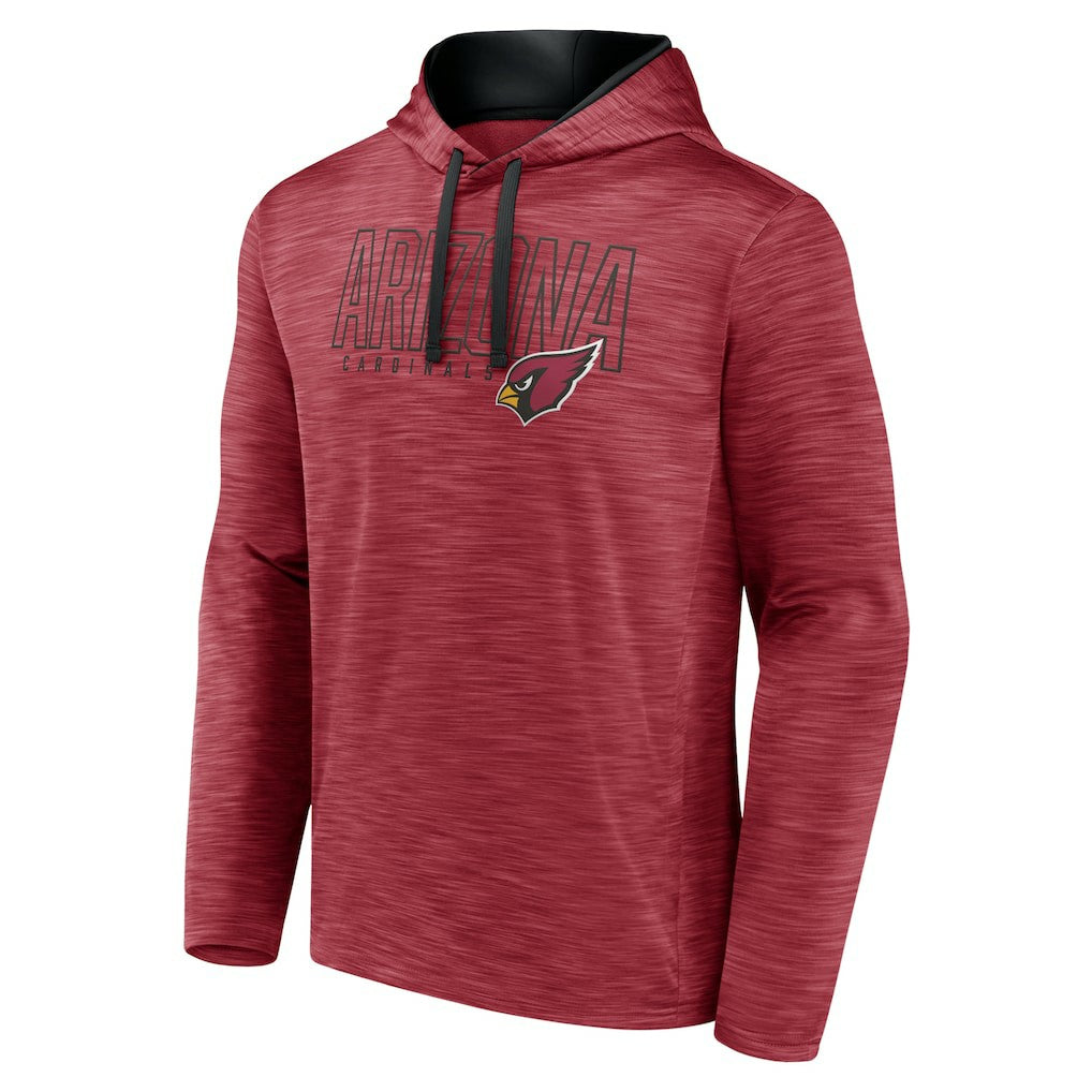 Arizona Cardinals Hook and Ladder Pullover Hoodie - Heather Cardinal Hoodies