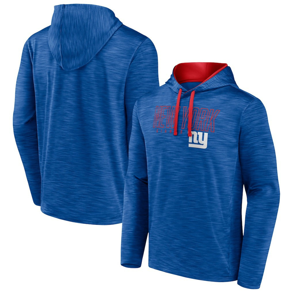 New York Giants Hook and Ladder Pullover Hoodie - Heather Royal Hoodies