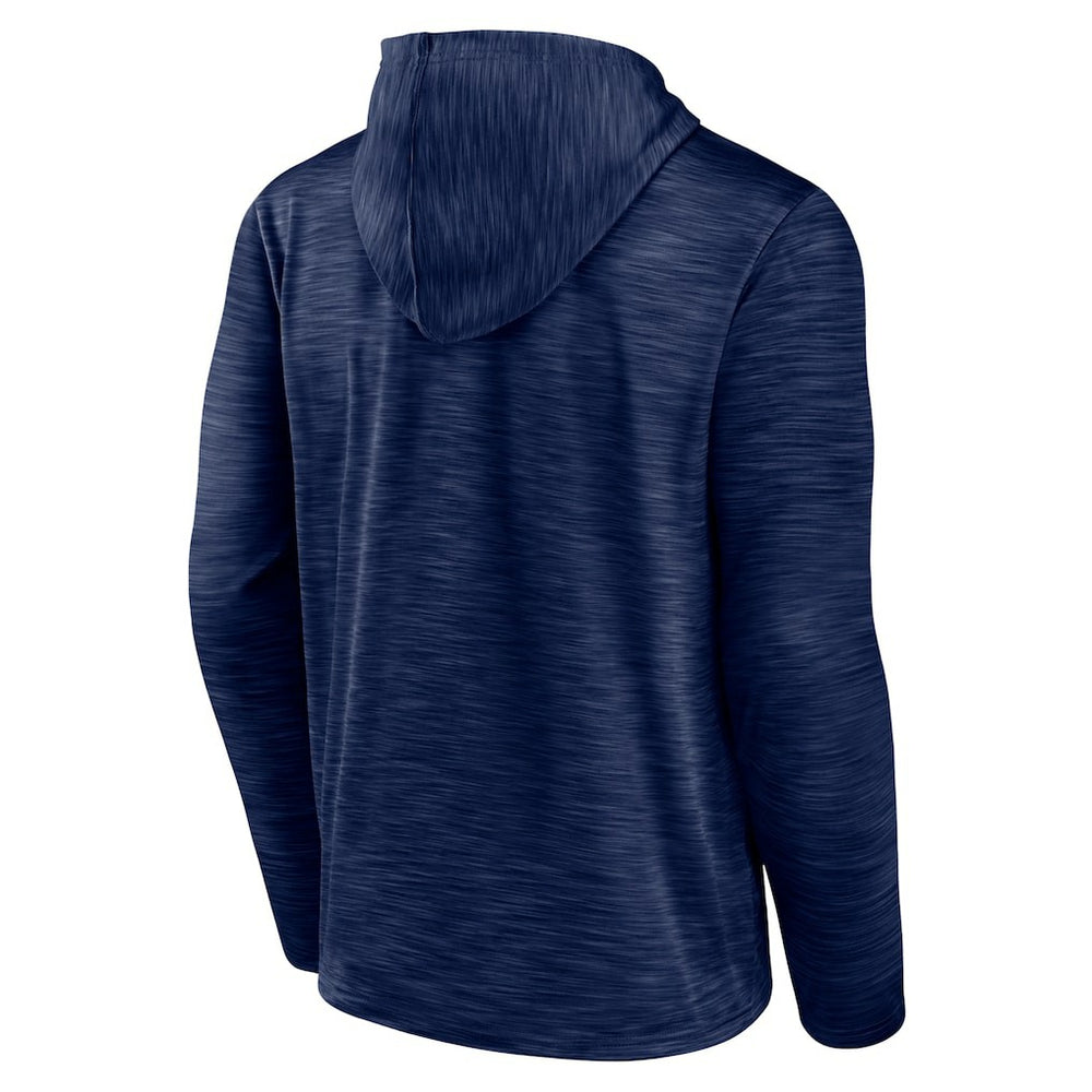 New England Patriots Hook and Ladder Pullover Hoodie - Heather Navy Hoodies