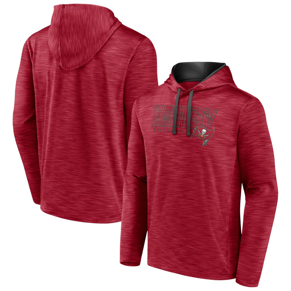 Tampa Bay Buccaneers Hook and Ladder Pullover Hoodie - Heather Red Hoodies