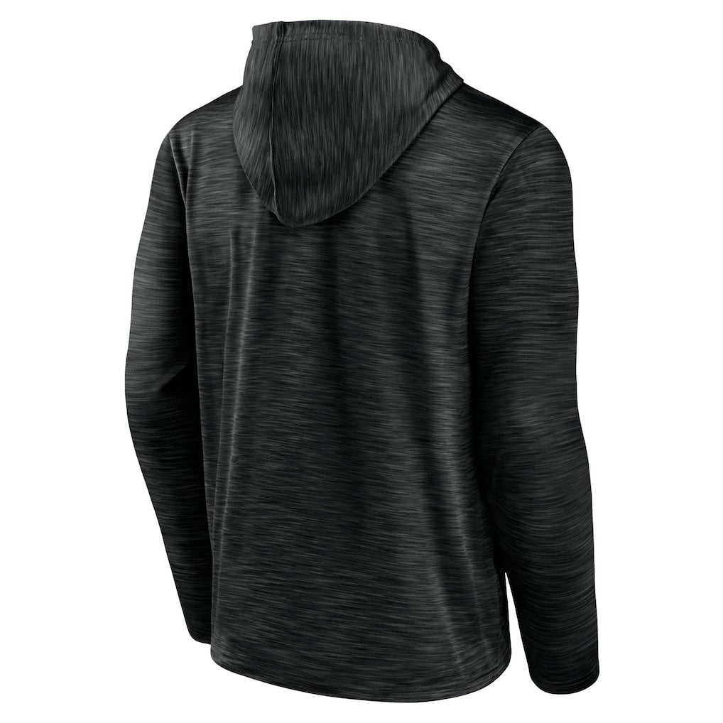 Las Vegas Raiders Hook and Ladder Pullover Hoodie - Heather Black Hoodies