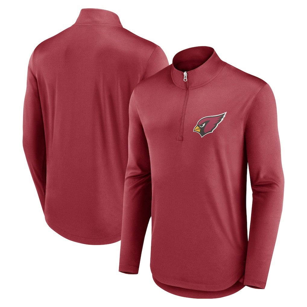Arizona Cardinals Quarterback Quarter-Zip Top - Cardinal Tops