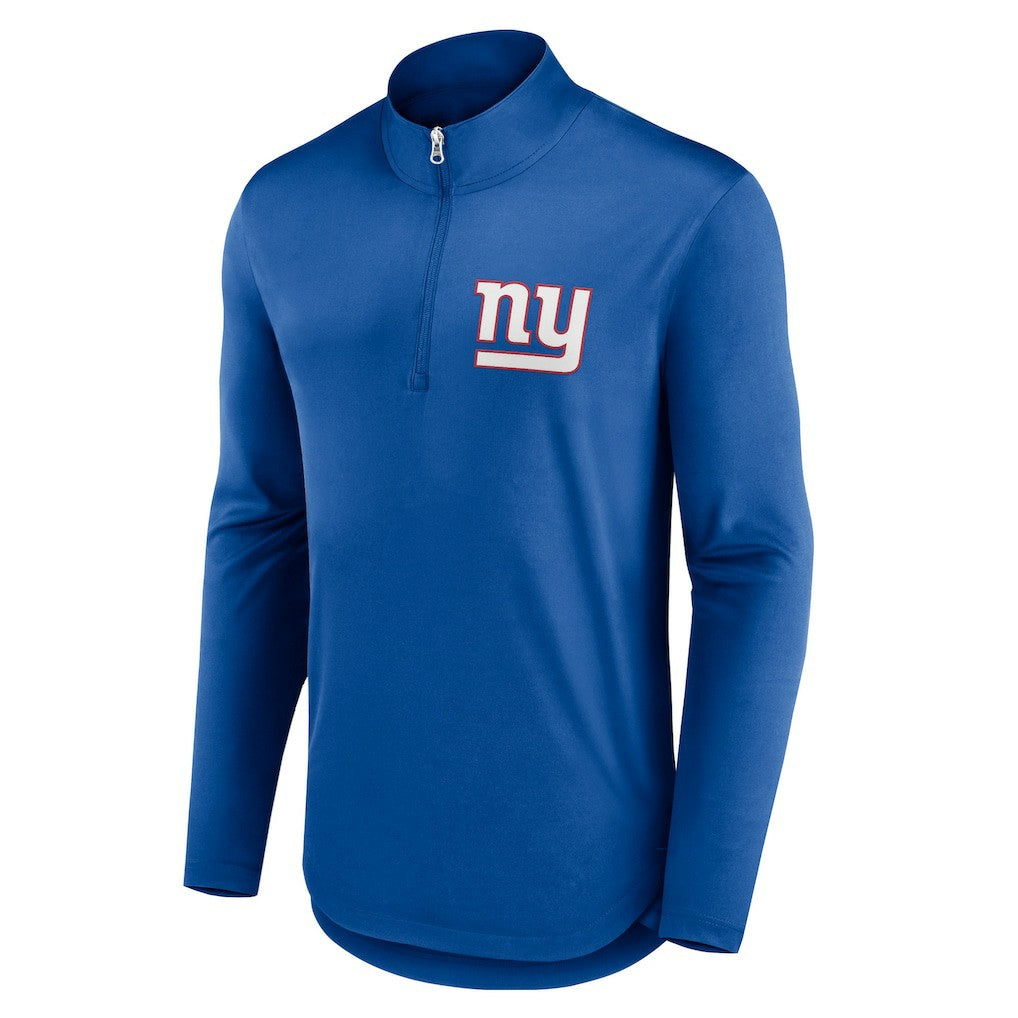 New York Giants Quarterback Quarter-Zip Top - Royal Tops