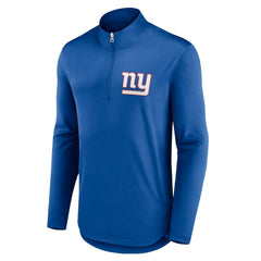 New York Giants Quarterback Quarter-Zip Top - Royal Tops