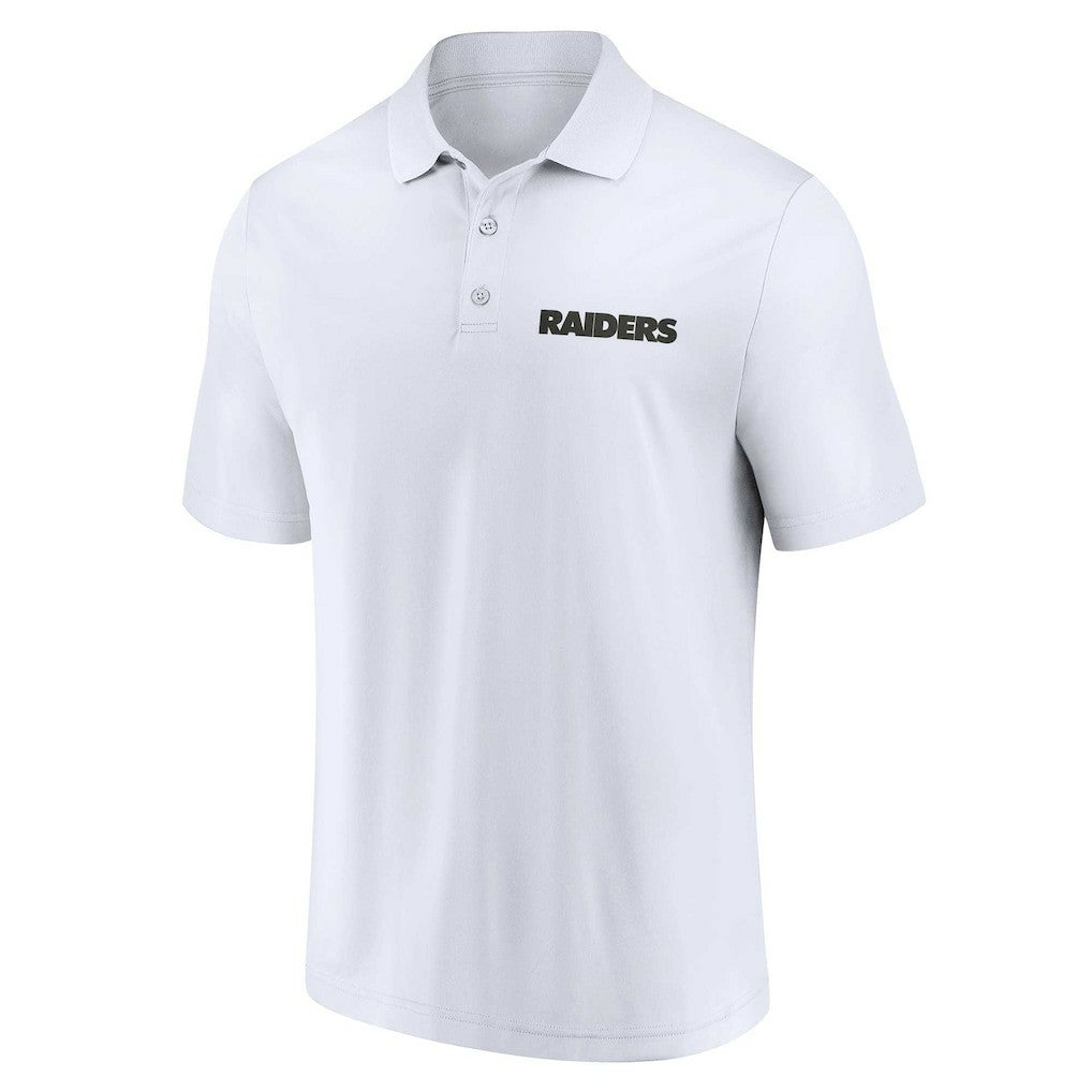 Las Vegas Raiders Lockup Two-Pack Polo Set - White/Black