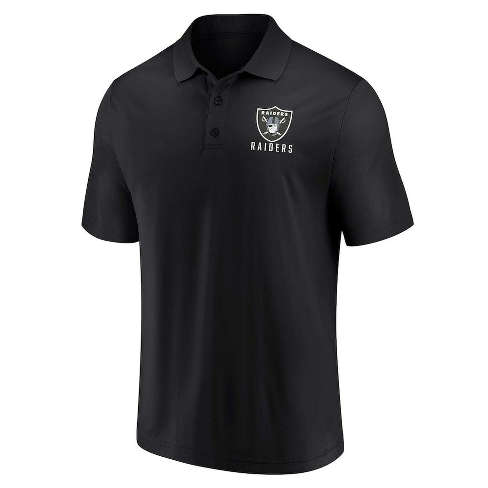 Las Vegas Raiders Lockup Two-Pack Polo Set - White/Black
