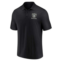 Las Vegas Raiders Lockup Two-Pack Polo Set - White/Black