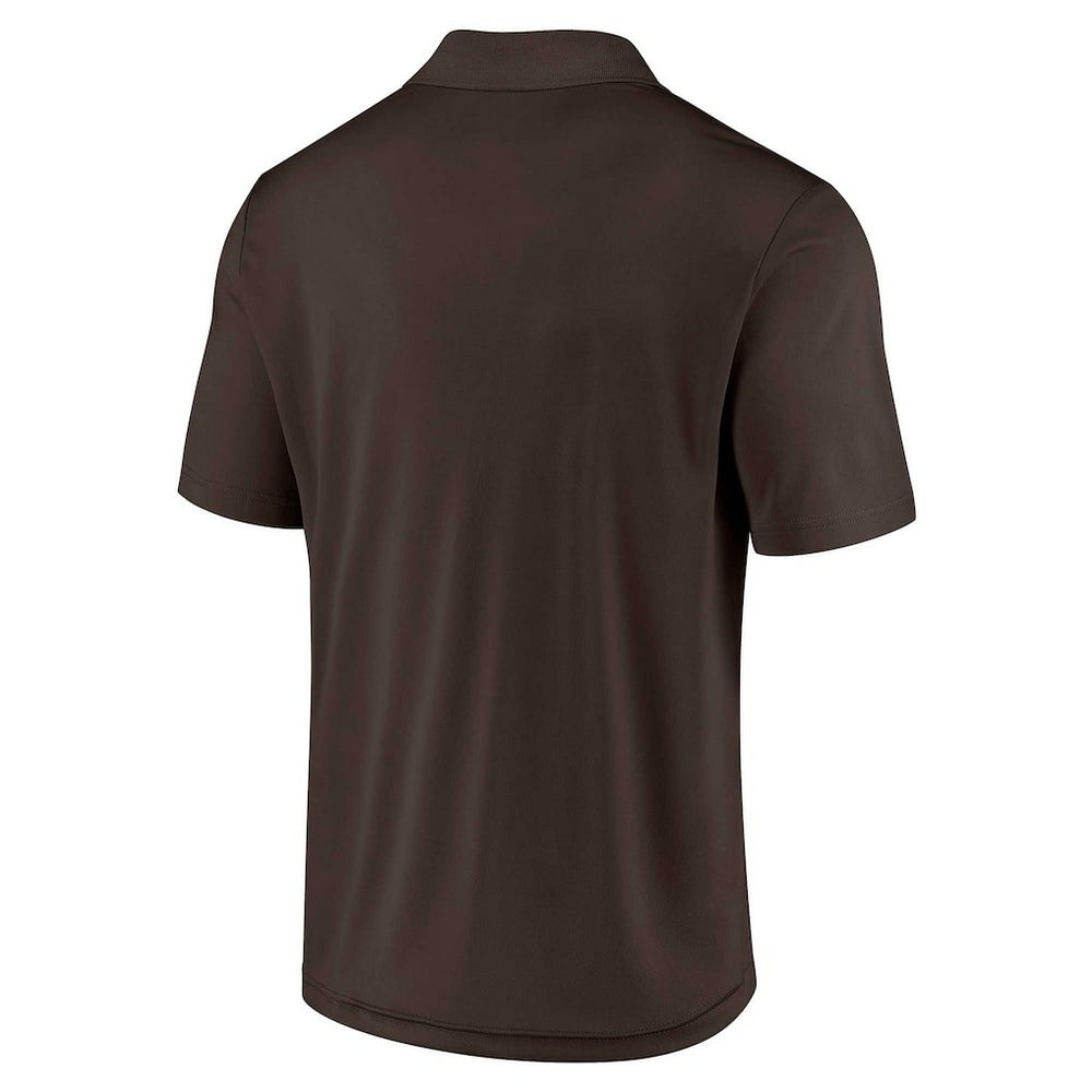 Cleveland Browns Lockup Two-Pack Polo Set - White/Brown