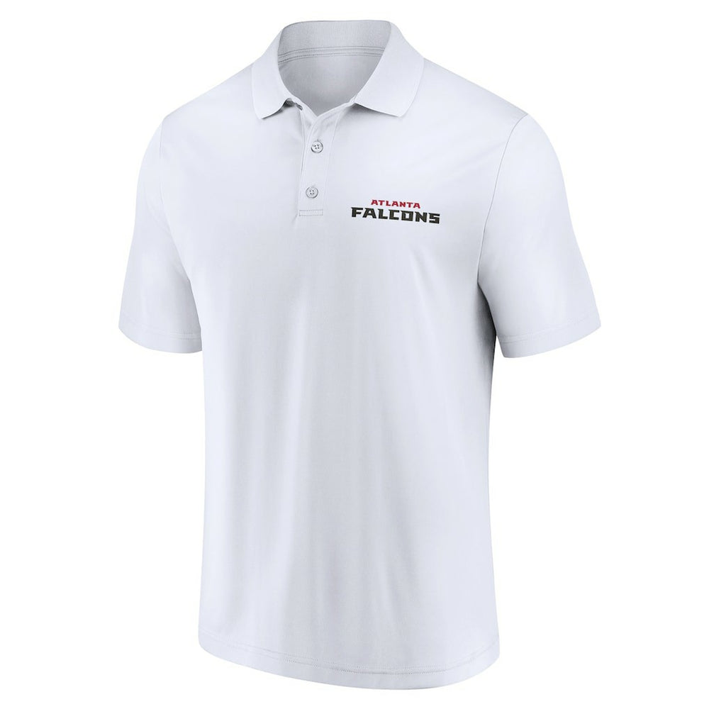 Atlanta Falcons Lockup Two-Pack Polo Set - White/Black