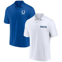 Indianapolis Colts Lockup Two-Pack Polo Set - White/Royal