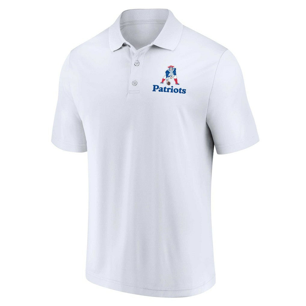 New England Patriots Throwback Two-Pack Polo Set - White/Royal