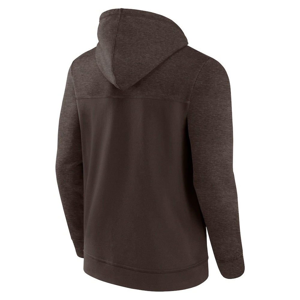 Cleveland Browns Offensive Lineup Hoodie Full-Zip Hoodie - Brown Hoodies