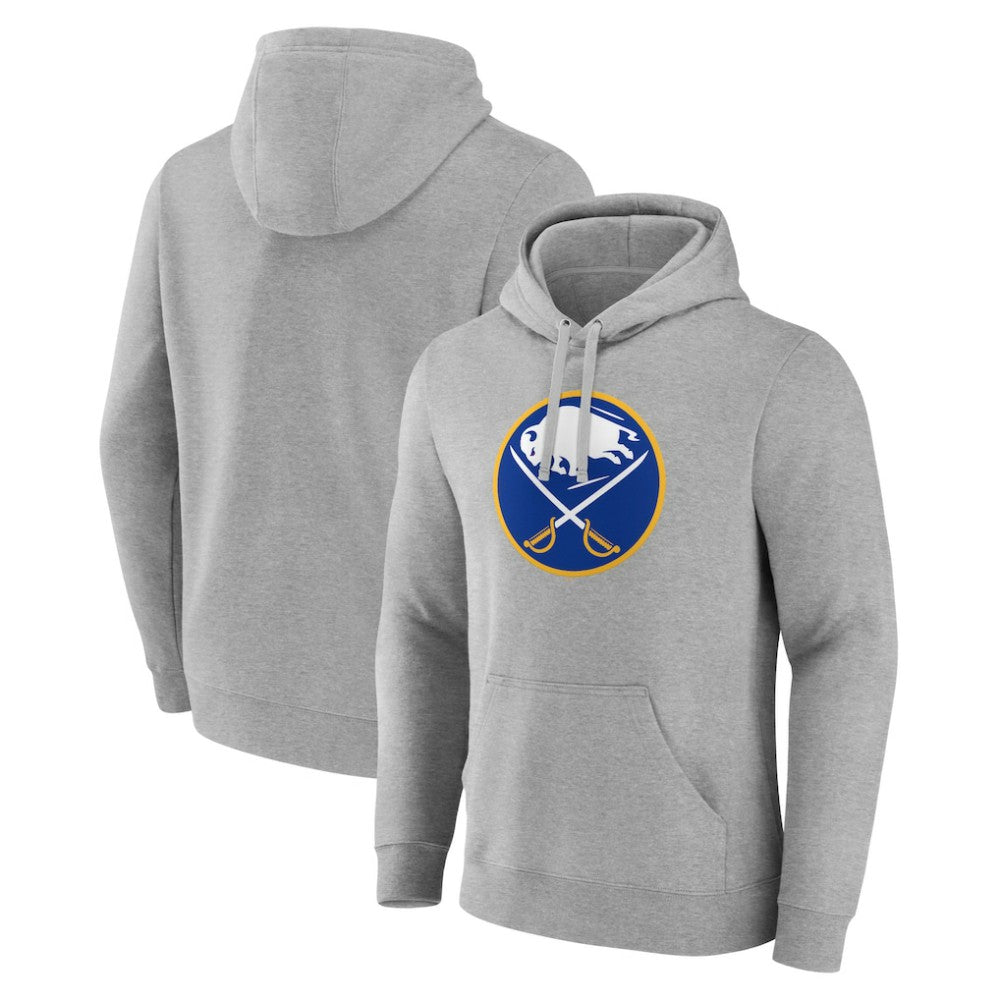 Buffalo Sabres Primary Team Logo Pullover Hoodie - Gray | US 5228607