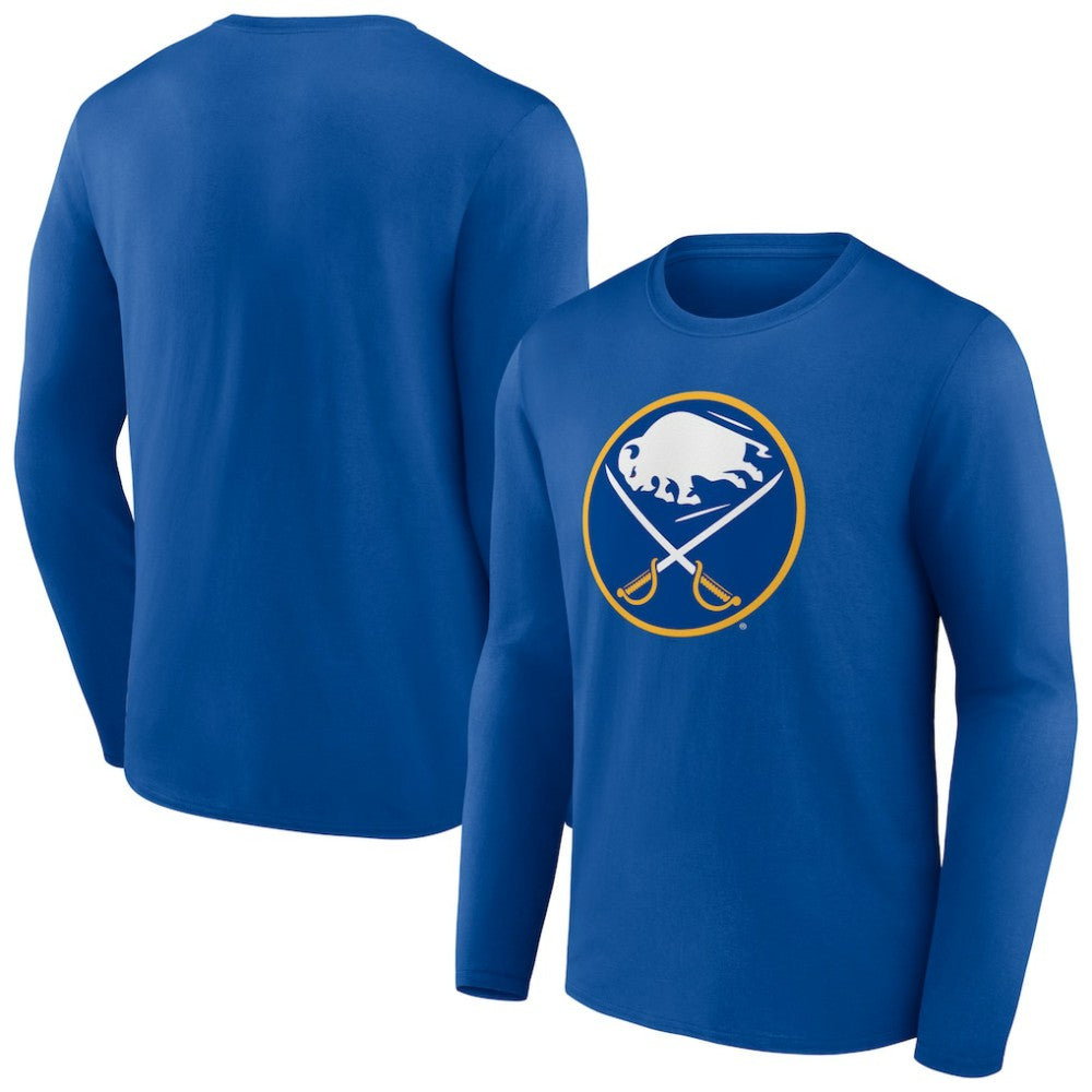 Buffalo Sabres Primary Logo Team Long Sleeve T-Shirt - Royal | US 5228844