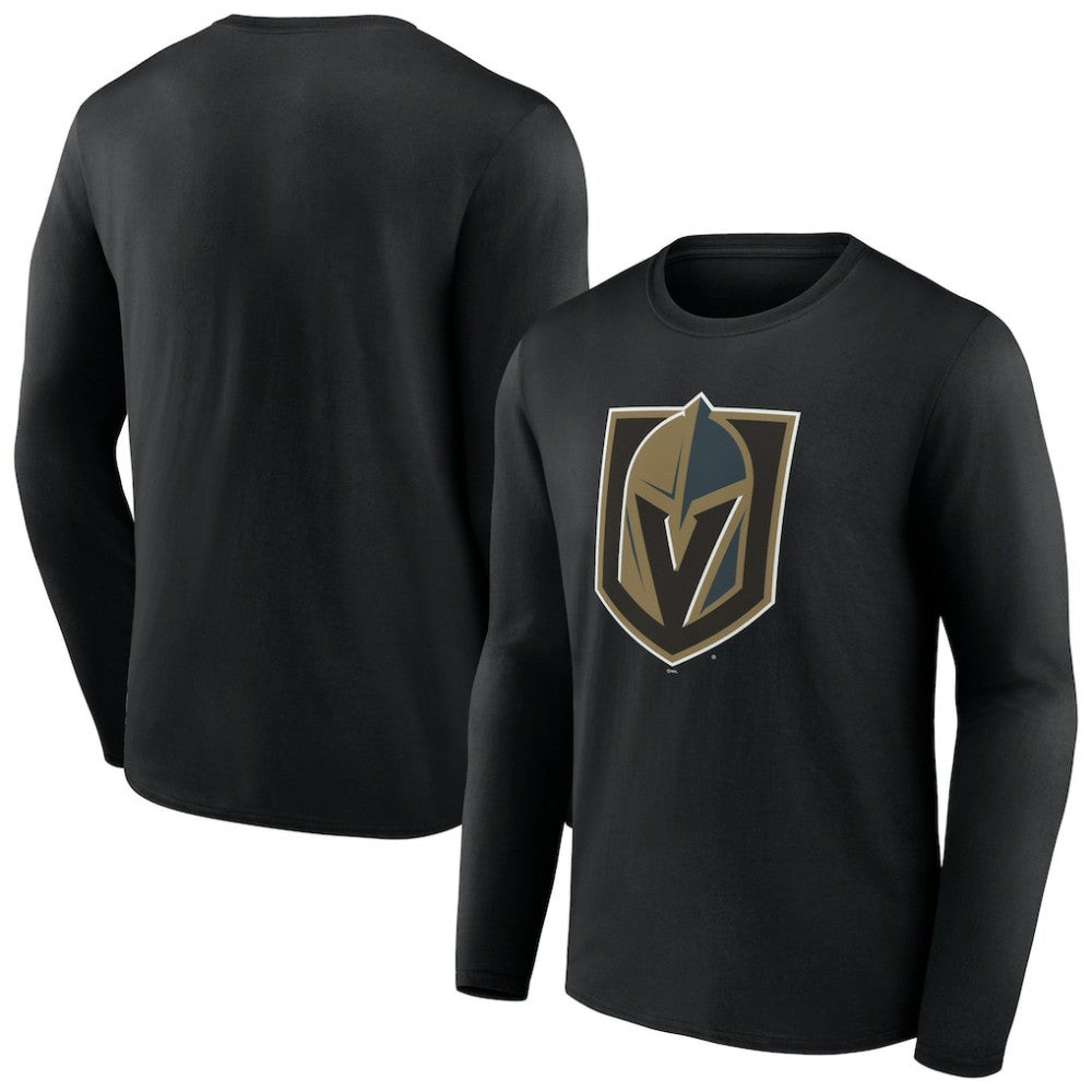 Vegas Golden Knights Primary Logo Team Long Sleeve T-Shirt - Black | US 5228861