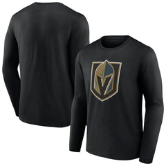 Vegas Golden Knights Primary Logo Team Long Sleeve T-Shirt - Black | US 5228861