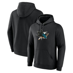 San Jose Sharks Primary Team Logo Pullover Hoodie - Black | US 5228873