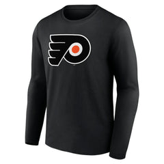 Philadelphia Flyers Primary Logo Team Long Sleeve T-Shirt - Black | US 5228893