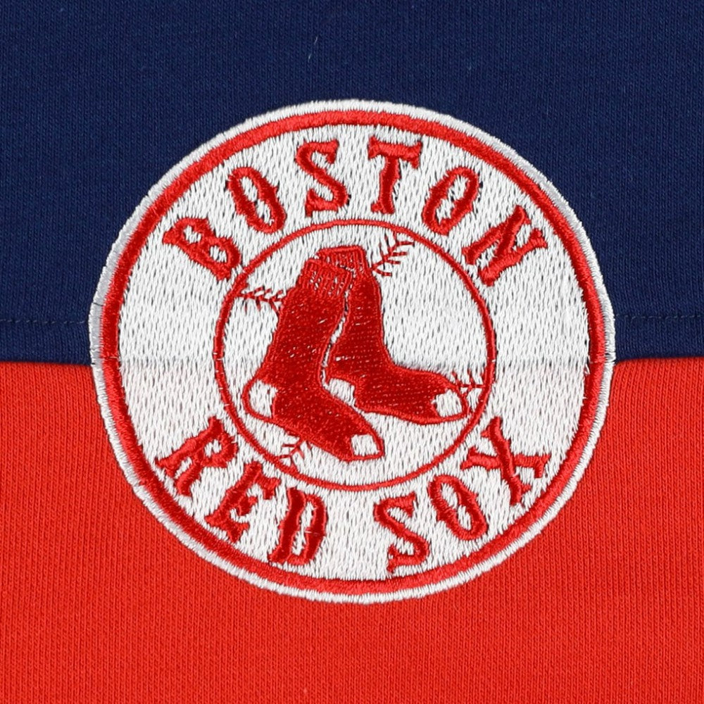 Boston Red Sox The Wild Collective Women's Color Block Half-Zip Jacket - Navy/Red Jackets