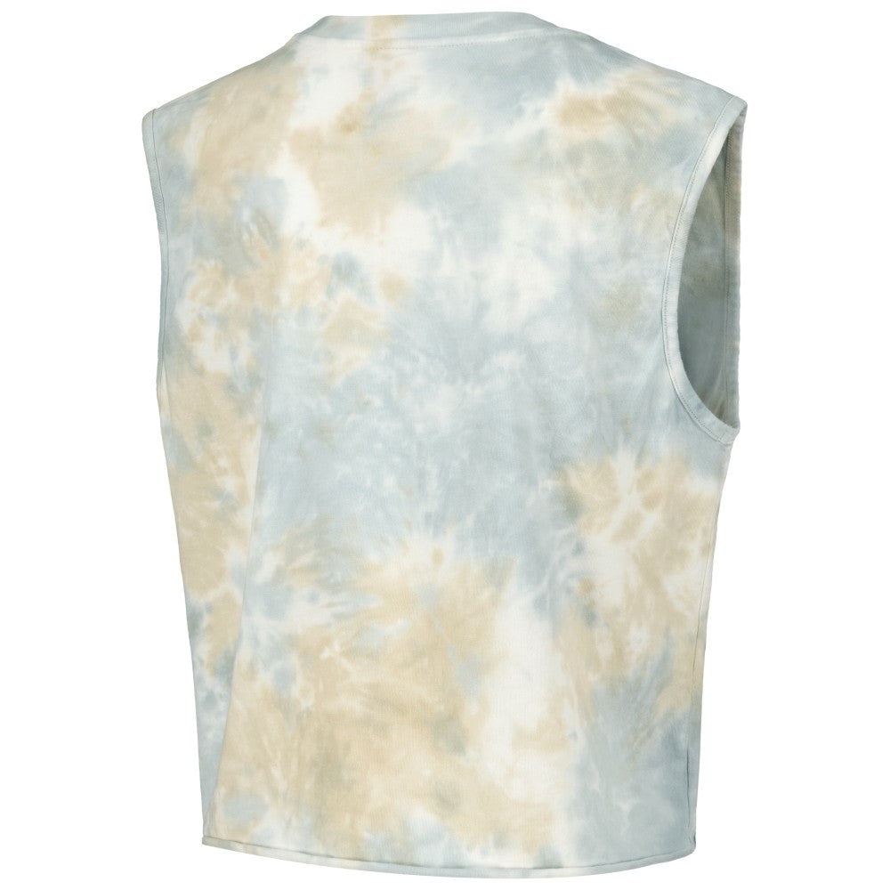 Milwaukee Brewers The Wild Collective Women's Washed Muscle Tank Top - White Tanks