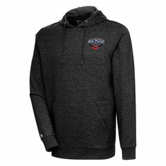 New Orleans Pelicans Antigua Action Pullover Hoodie Heather Black