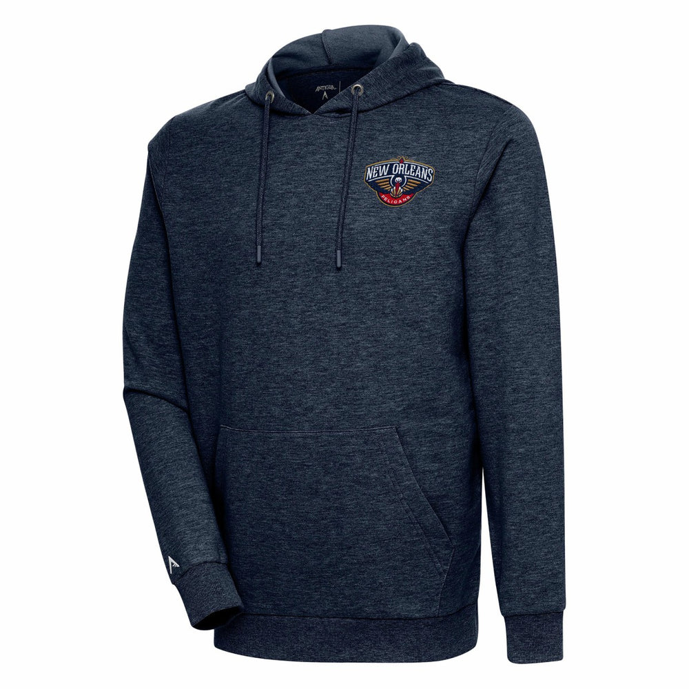 New Orleans Pelicans Antigua Action Pullover Hoodie Heather Navy outlet