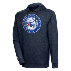 Philadelphia 76ers Antigua Action Pullover Hoodie Heather Navy outlet
