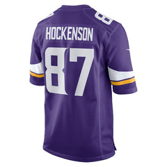 T.J. Hockenson Minnesota Vikings Game Player Jersey - Purple Jerseys