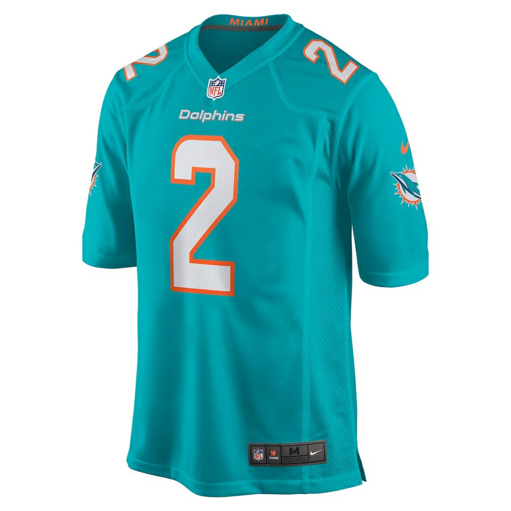 Bradley Chubb Miami Dolphins Game Player Jersey - Aqua Jerseys