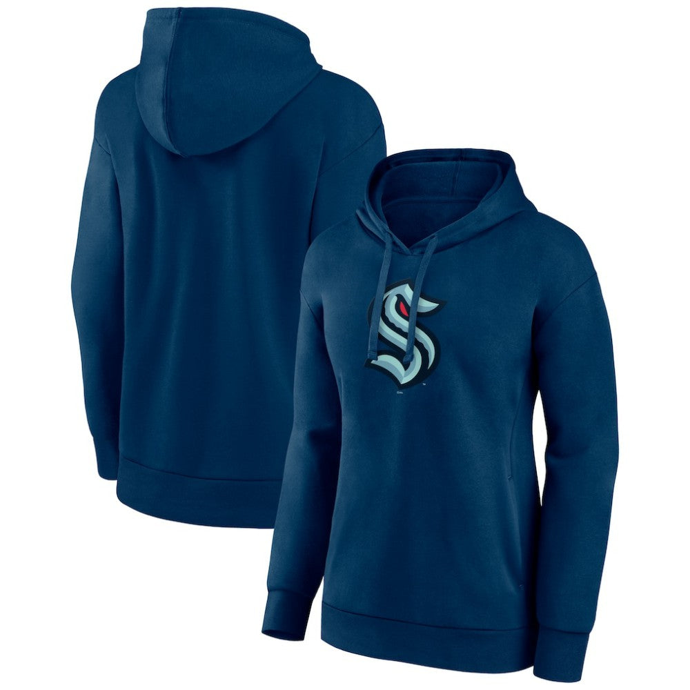 Seattle Kraken Women's Primary Logo Pullover Hoodie - Deep Sea Blue | US 5231783